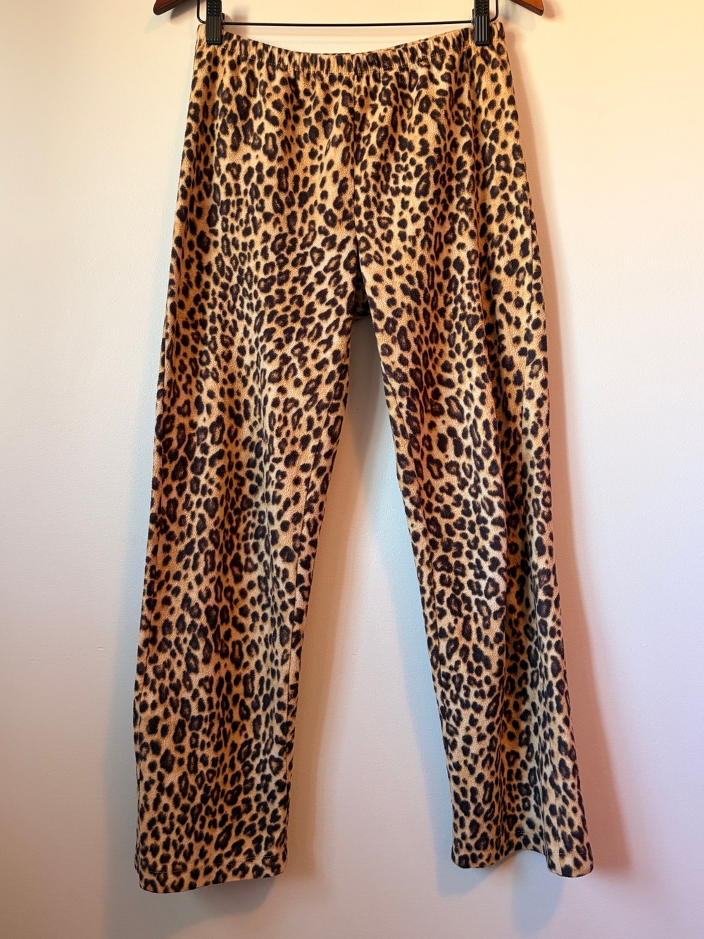 Lauren Ralph Lauren Leopard Print Fleece Pajama Set Small S - Picture 5 of 7